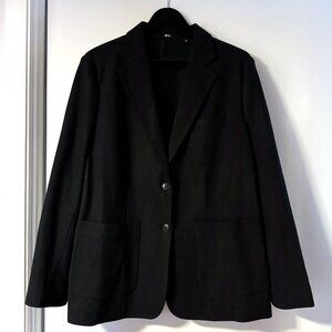 UNIQLO : C Black Brushed Jersey Jacket Blazer Clare Wright Keller Size XXL NWOT